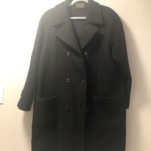 Oversized black 3XL winter coat